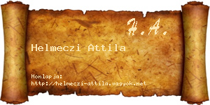 Helmeczi Attila névjegykártya